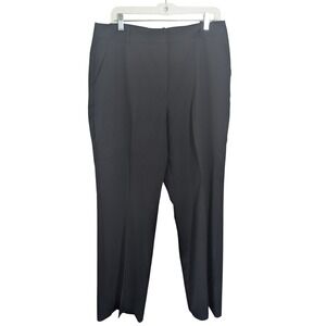 Worthington Curvy Trouser Black Straight Leg Dress Pants Size 14
